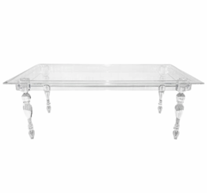 8’x40″ Acrylic Table rental Dallas-Ft. Worth, TX