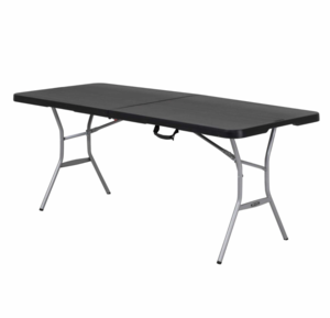 6ft Black Plastic Folding Table rental Dallas-Ft. Worth, TX