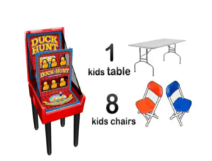 1 Balloon Pop Carnival Game + Kids furniture rental Houston, TX