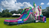 Flamingo Bounce House Combo W Slide rental in Houston, TX