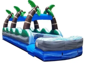35ft Tropical Palm Dual Lane Slip N Slide rental Houston, TX