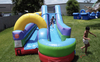 34ft Retro Combo Slip N Water Slide rental in Houston, TX