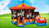 Carousel Combo Bounce House W Slide rental in Houston, TX