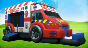 First Responders Ambulance Bounce House rental Houston, TX