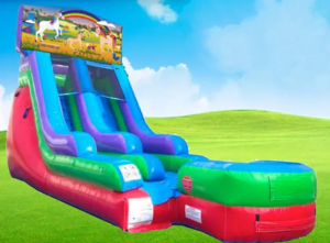 15ft Unicorn Retro Wet/Dry Slide rental Houston, TX