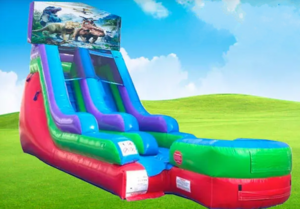 15ft Dinosaur Retro Wet/Dry Slide rental Houston, TX