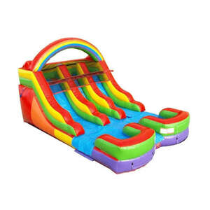 12ft Rainbow Kids Double Slide (Dry/Wet) rental Houston, TX