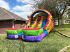12ft Rainbow Kids Double Slide (Dry/Wet) rental in Houston, TX