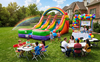 12ft Rainbow Kids Double Slide (Dry/Wet) rental in Houston, TX