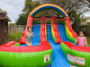 12ft Rainbow Kids Double Slide (Dry/Wet) rental in Houston, TX