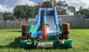 Tiki Falls Water Slide w/ Pool rental Houston, TX