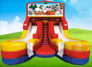 16ft Double Lane Christmas Slide rental Houston, TX