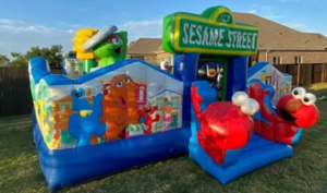 Sesame Street Toddler Bounce House Moonwalk rental Houston, TX