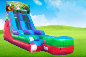 15ft Happy Birthday Animal Retro Wet/Dry Slide rental Dallas-Ft. Worth, TX