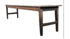 9ft Farm Table rental Denver, CO