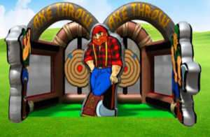 Lumberjack Inflatable Axe Throw rental San Antonio, TX