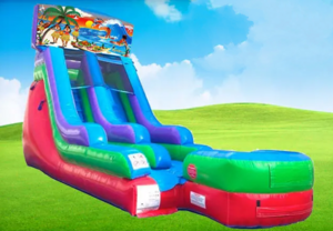 15ft Hawaiian Retro Wet/Dry Slide rental San Antonio, TX