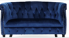 Navy Blue velvet Loveseat Couch rental in Denver, CO