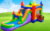 Modern Rainbow Bounce House Combo rental in San Antonio, TX