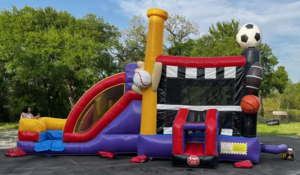 Sports Combo EZ Bouncer with Wet or Dry Slide rental San Antonio, TX