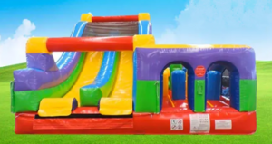 Retro Radical Obstacle & Rockwall Slide rental San Antonio, TX