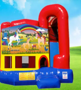 4in1 Unicorn Combo Slide rental San Antonio, TX