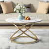 Coffee Table - Marble & Gold Ring rental in Houston, TX