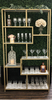 Gold Geometric Bar Back Shelf rental in Houston, TX