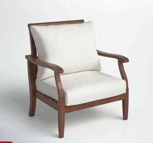 Hampton Teak Wood Side Chair rental Houston, TX