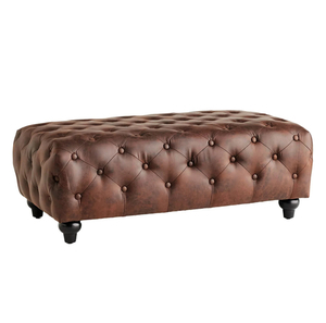 Isaac Leather Bench rental Houston, TX