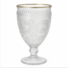 Flower Embossed Gold Rim Goblet rental in Phoenix, AZ