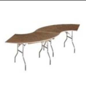 Large Serpentine Table rental Houston, TX