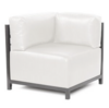 Lounge Sectional, White Vinyl Corner Chair rental in Houston, TX