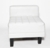 White single ottoman rental in Los Angeles, CA