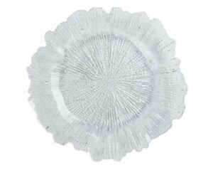 Clear Leaf Glass Charger rental Austin, TX