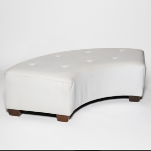 Casablanca Curved Bench rental Los Angeles, CA