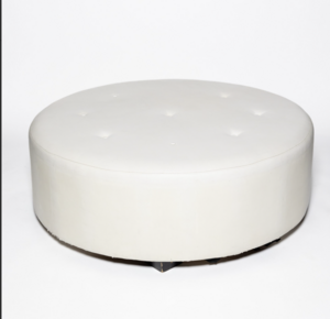 Casablanca round ottoman  rental Los Angeles, CA