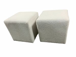Ottoman, Square Boucle rental Houston, TX