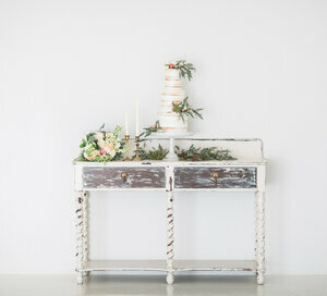 White Buffet rental Houston, TX