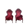 Garnet Velvet His & Hers Chairs rental in Houston, TX