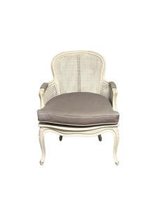 Ivory French Caned Accent Chair rental Houston, TX