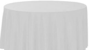 108" Round White rental Houston, TX