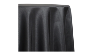 120" Black Shantung Satin rental Houston, TX