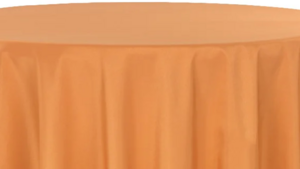 120" Round Burnt Orange Poly rental Houston, TX