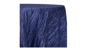 120" Round Navy Accordion rental Houston, TX