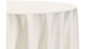 120" Round Off White Poly rental Houston, TX