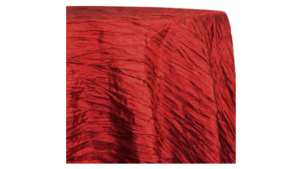 120" Round Red Accordion rental Houston, TX