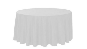 120" Round White Poly rental Houston, TX