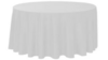 132" White Poly Linen rental in Houston, TX