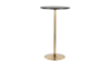 27" Bar Table - Gold Base/Black Top rental in Houston, TX